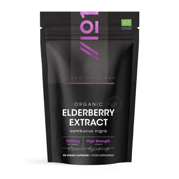 Alpha01 Organic Black Elderberry Extract 90 Capsules