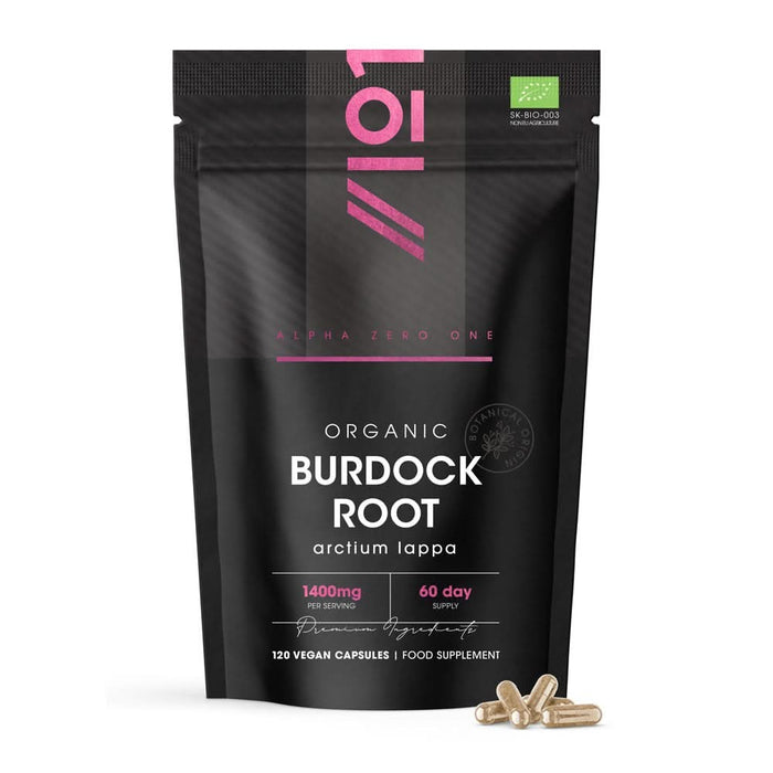 Alpha01 Organic Burdock Powder 1000mg 120 Capsules