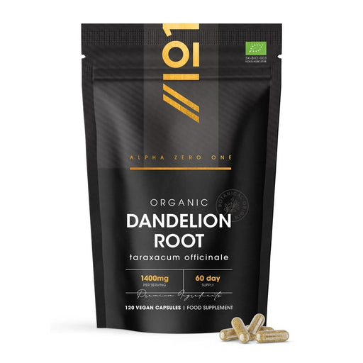 Alpha01 Organic Dandelion Root 1400mg 120 Capsules