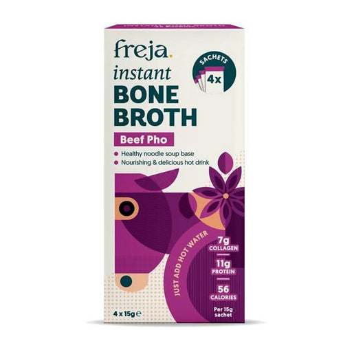 Freja Instant Bone Broth Beef Pho 4 x 15g Sachets