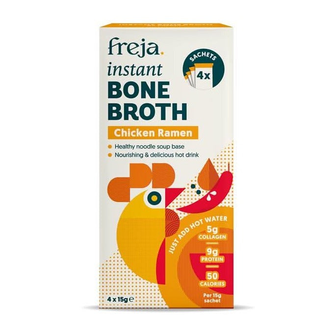 Freja Instant Bone Broth Chick Ramen 4 x 15g Sachets