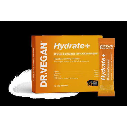 Dr Vegan Hydrate+ Orange & Pineapple 15 Sachets