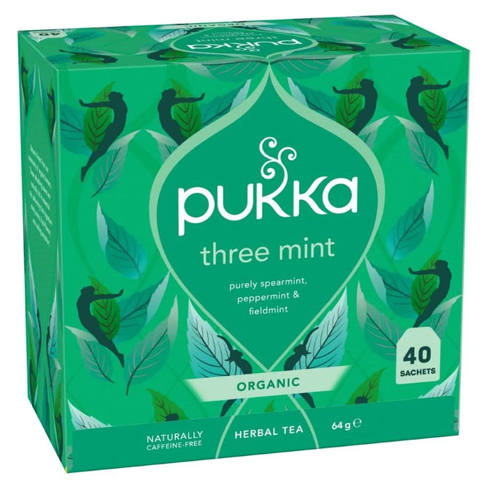Pukka Organic Three Mint Tea 40 Bags