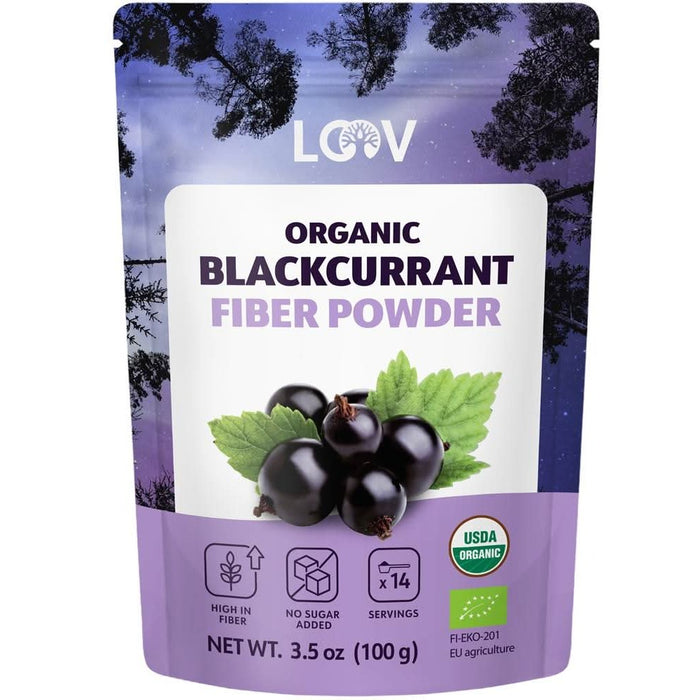 Loov Organic Blackcurrant Fiber Powder 100g