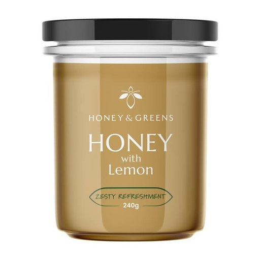 Honey and Greens British Honey with Lemon 240g