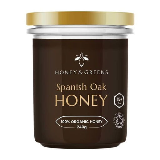 Honey and Greens Organic Oak Honey 240g