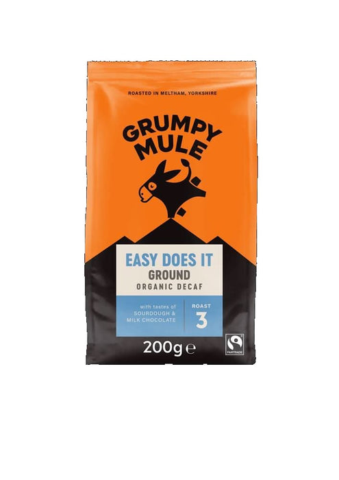 Grumpy Mule Organic Easy Does It Decaf R&G 200g