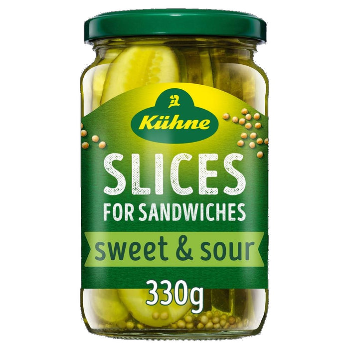 Kuhne Gherkin Sandwich Slices 330g