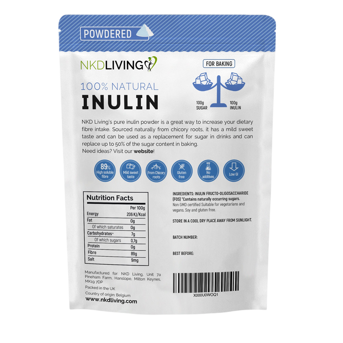 NKD Living Inulin Prebiotic Fibre Powder 1KG