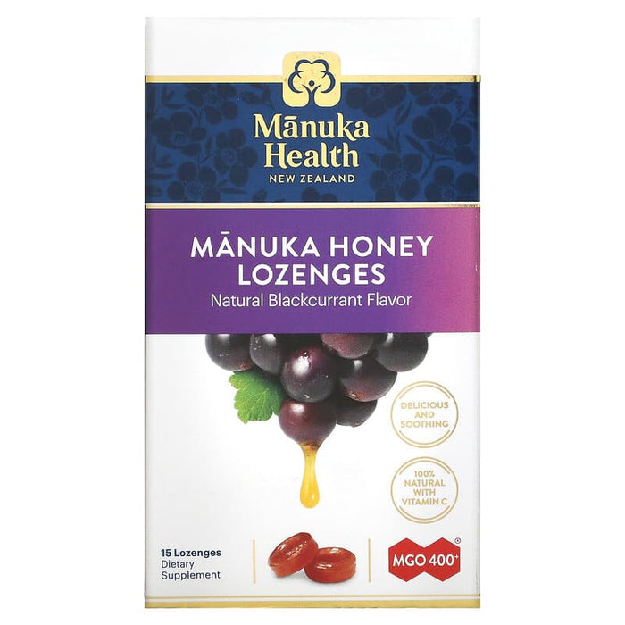 Manuka Health Manuka Honey Blackcurrant Drop 15 lozenges