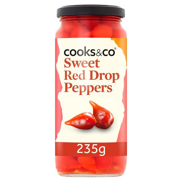 Cooks and Co Sweet Red Drop Peppers 235g