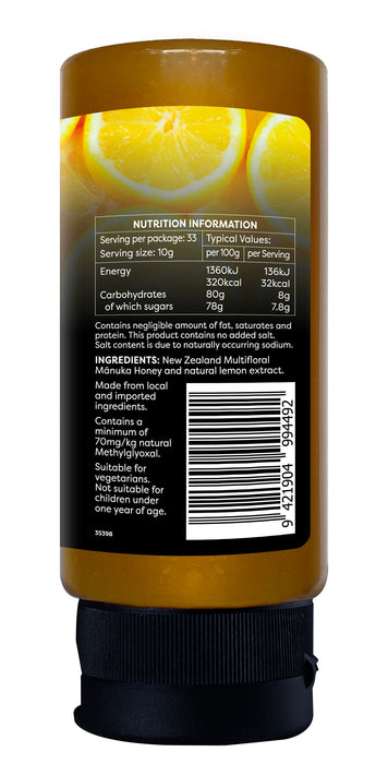 Melora Manuka Squeeze 70 MGO Lemon 330g