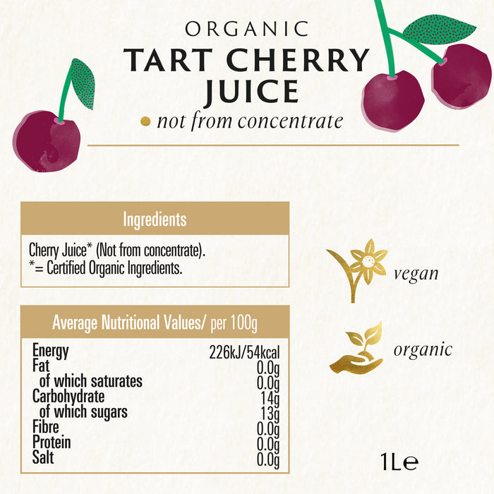 Biona Organic Tart Cherry Juice Pure 1L