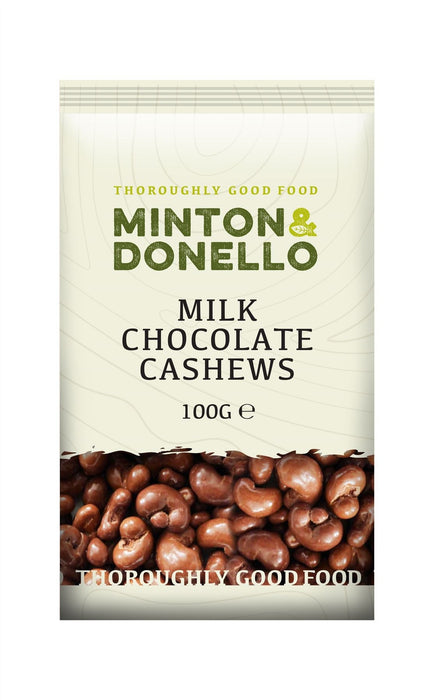 Minton & Donello Milk Chocolate Cashews 100g