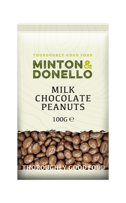 Minton & Donello Milk Chocolate Peanuts 100g