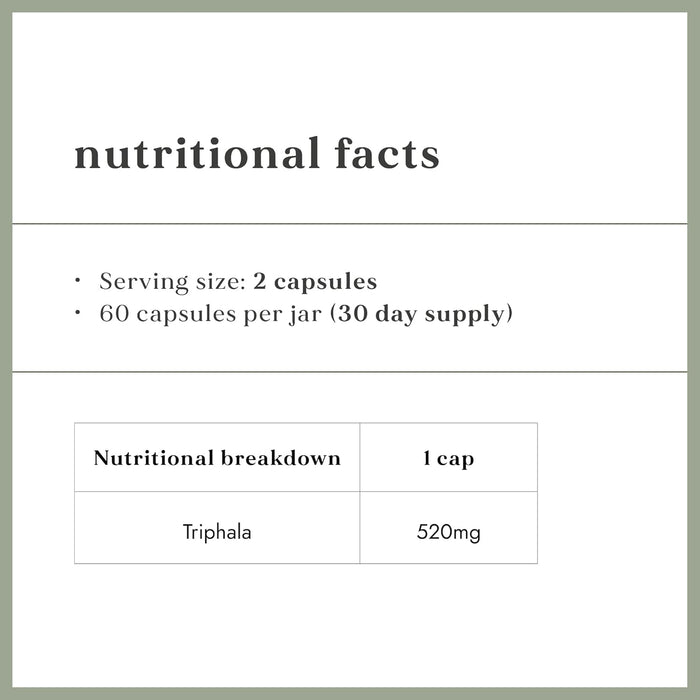 Fushi Wellbeing Triphala 60 Capsules