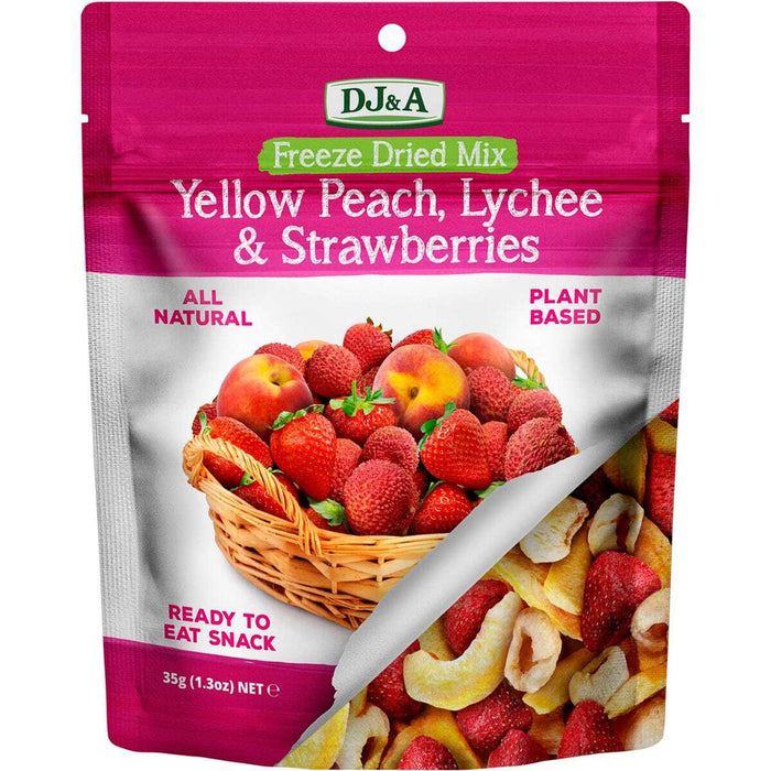 DJ & A Freeze Dried Peach Lychee Strawberry 35g