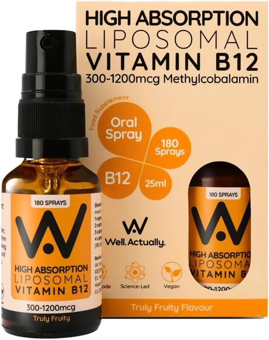 Well Actually Vitamin B12 Methycobalamin 25ml