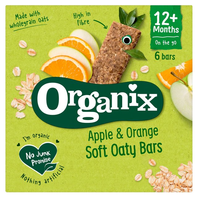 Organix Apple & Orange Oat Bar 6 x 23g