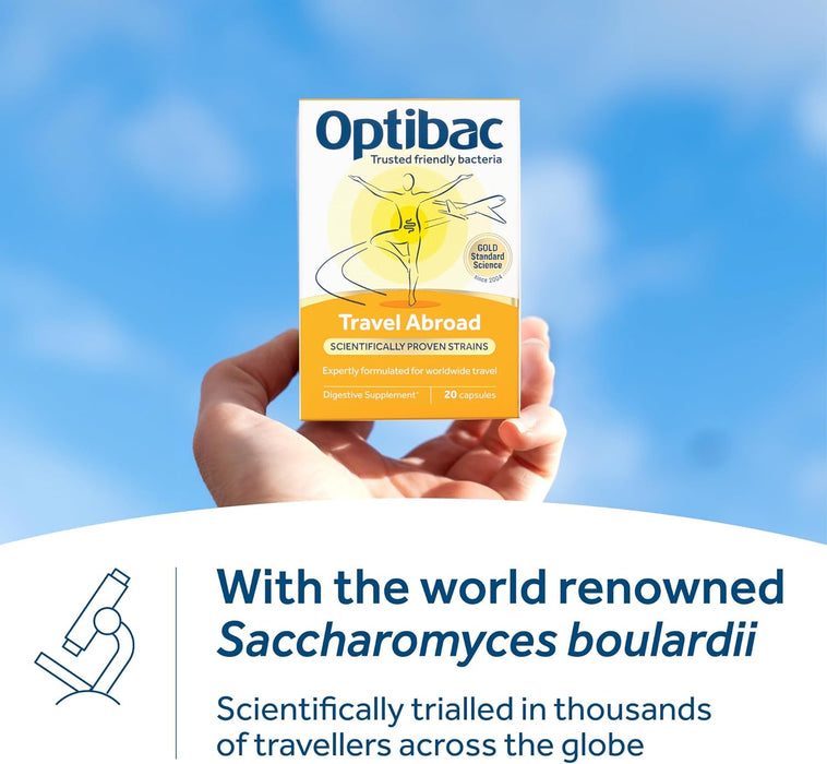 Optibac Travel Abroad 20 Capsules