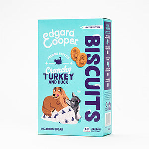 Edgard and Cooper Dog Adult Festive Biscuits 400g