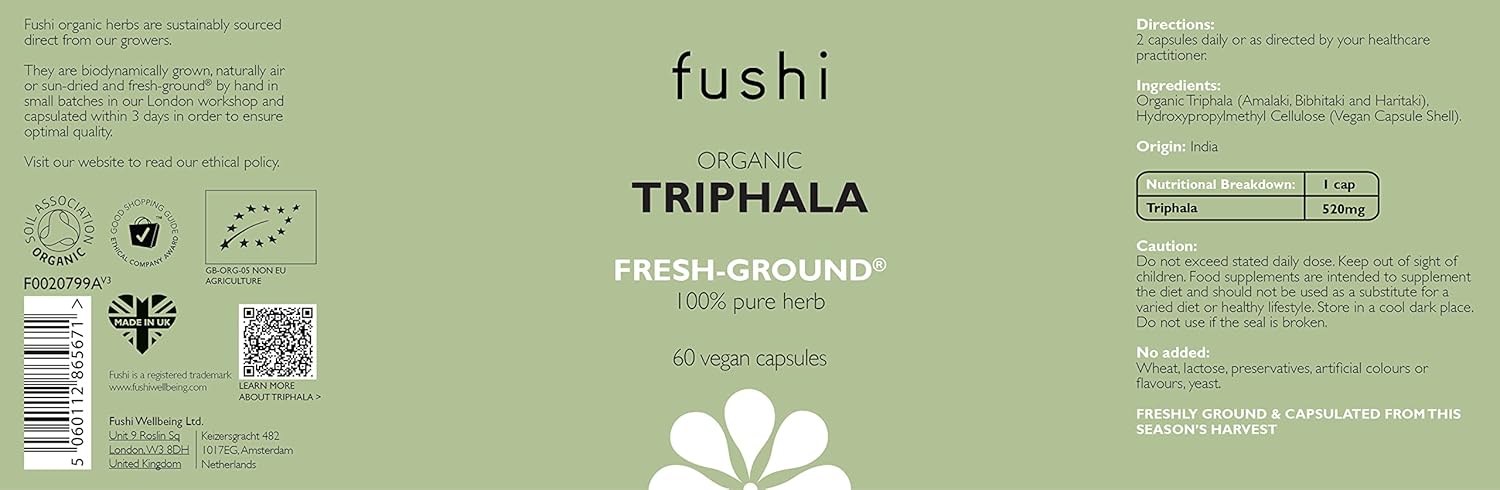 Fushi Wellbeing Triphala 60 Capsules