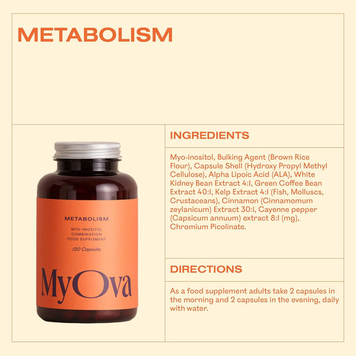 MyOva Metabolism 120 Capsules