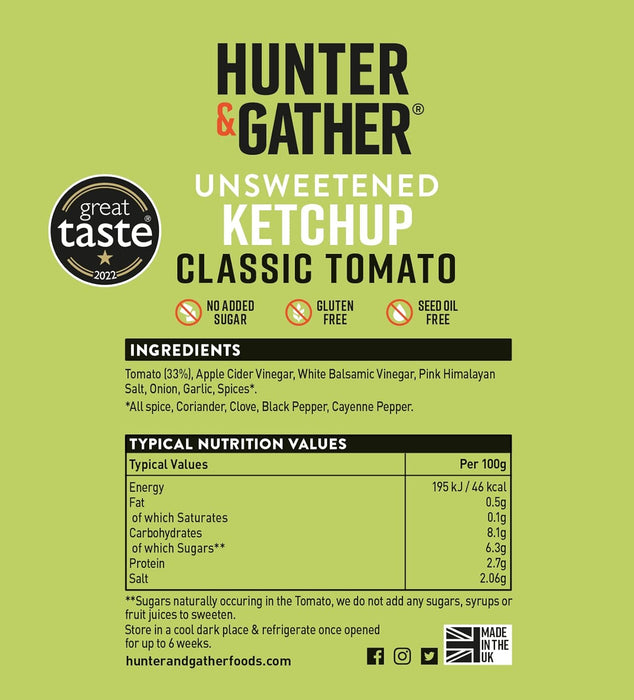 Hunter and Gather Tomato Ketchup 350g