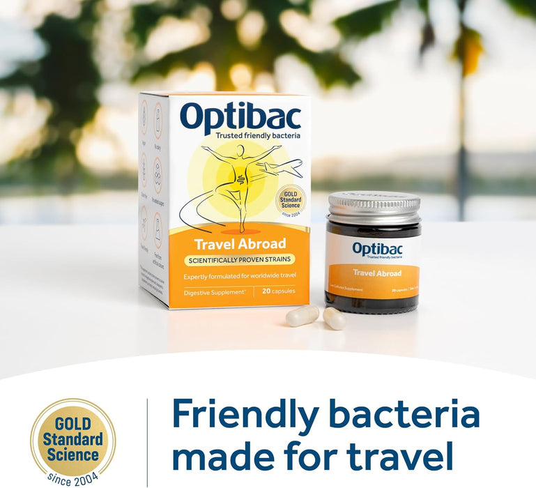 Optibac Travel Abroad 20 Capsules