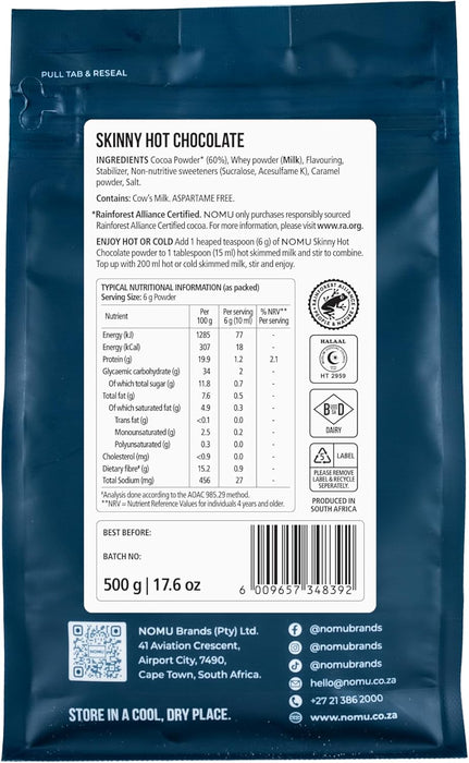 Nomu Skinny Hot Chocolate 500g