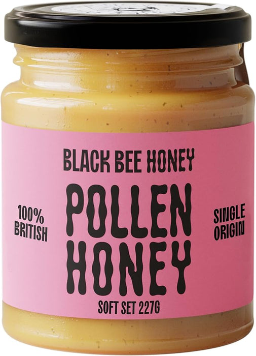 Black Bee British Honey and Pollen 227g