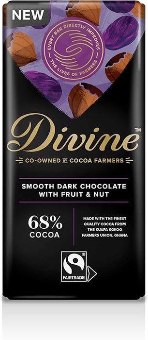 Divine Dark Chocolate with Fruit & Nut 90g