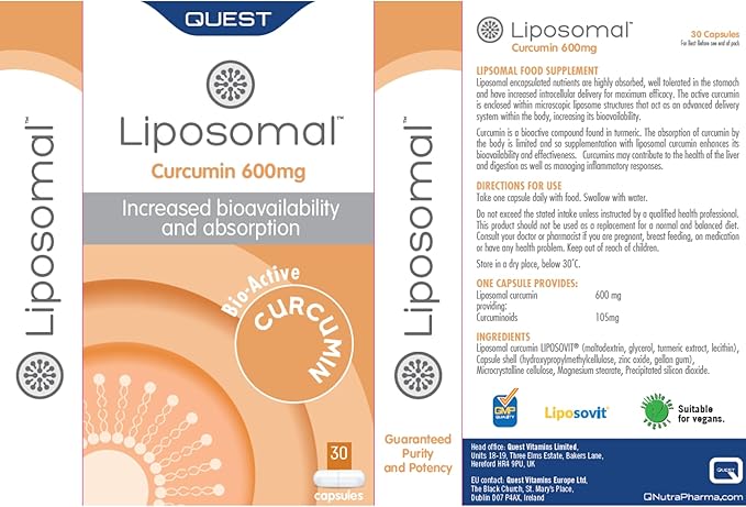 Quest Liposomal Curcumin 30 Tablets