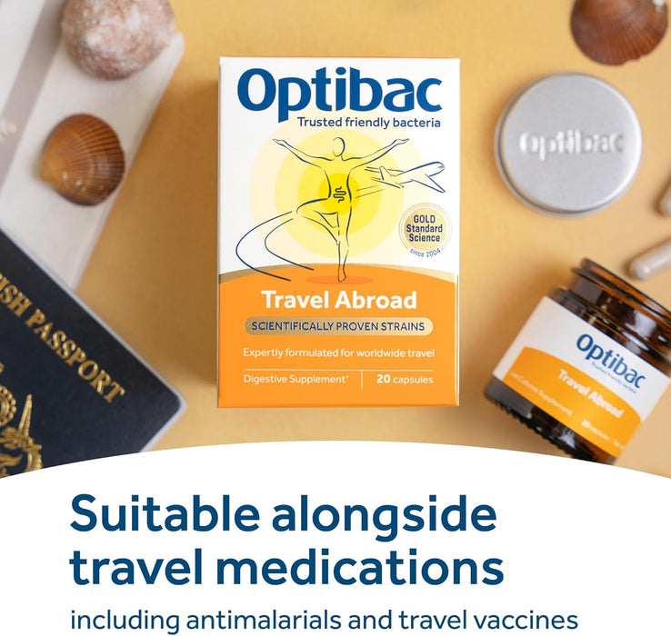 Optibac Travel Abroad 20 Capsules