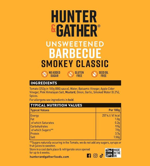 Hunter and Gather Smokey Barbecue Sauce 250g