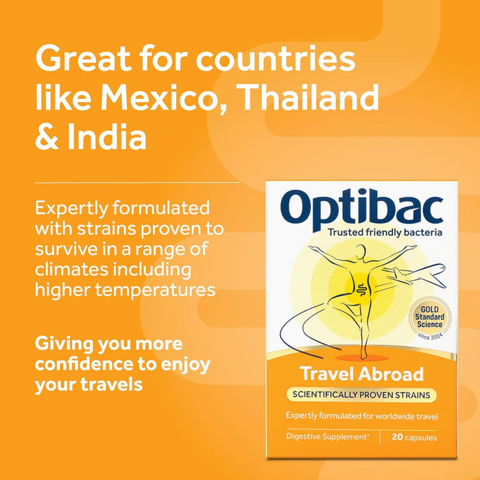 Optibac Travel Abroad 20 Capsules