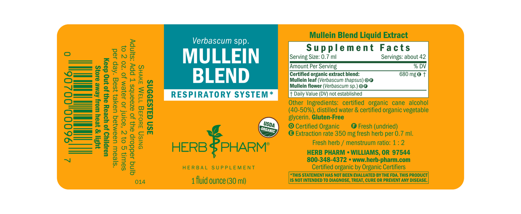Herb Pharm Mullein Blend 30ml