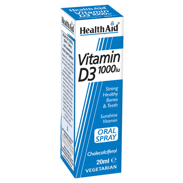 HealthAid Vitamin D3 1000iu Spray 20ml