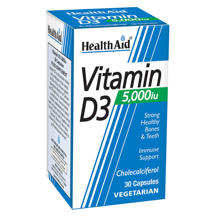 HealthAid Vitamin D3 5000iu 30 Capsules