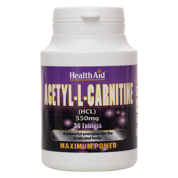 HealthAid Acetyl-L-Carnitine 550mg 30 Tablets