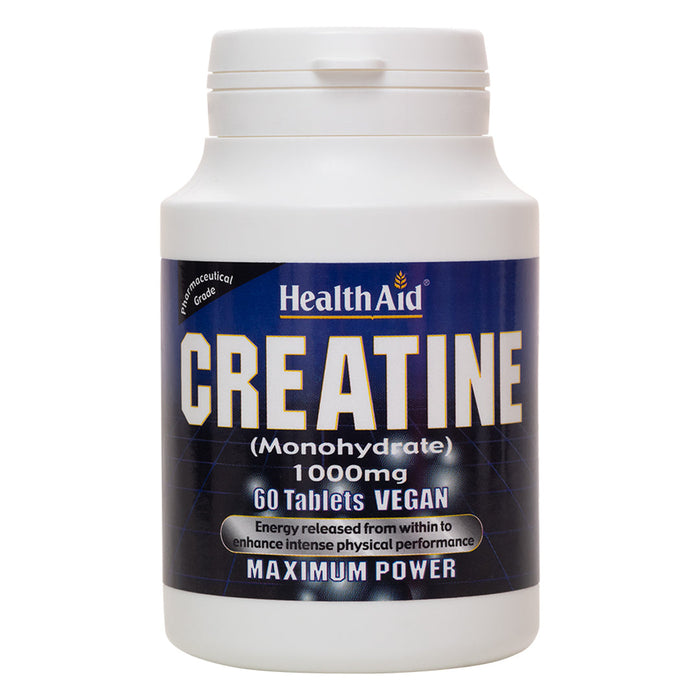 HealthAid Creatine Monohydrate 1000mg 60 Tablets