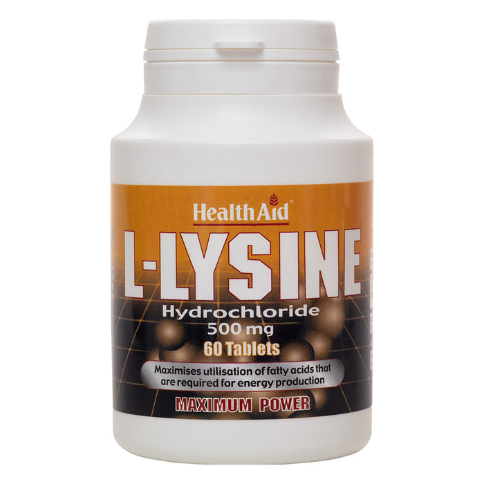 HealthAid L-Lysine HCI 500mg 60 Tablets
