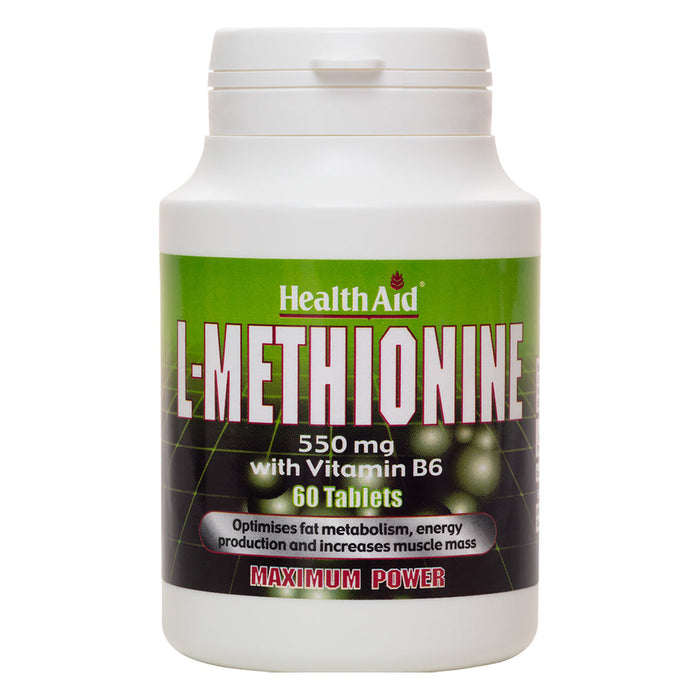 HealthAid L-Methionine 550mg 60 Tablets
