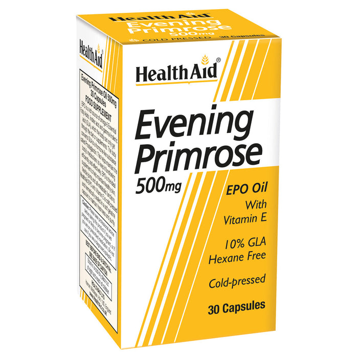 HealthAid Evening Primrose Oil 500mg + Vit E 180 Capsules