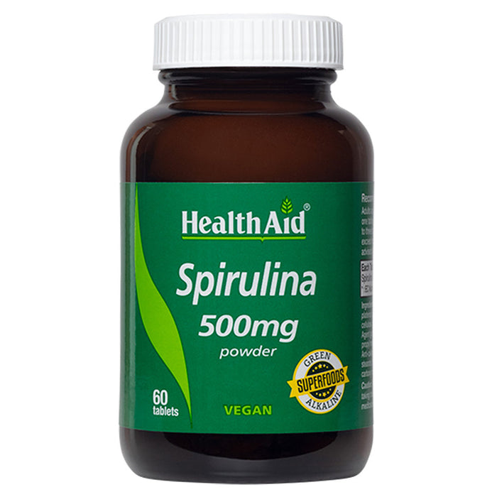 HealthAid Spirulina 500mg 60 Tablets