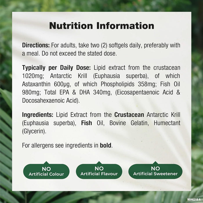 Nature's Truth Krill Oil 2000mg 60 Softgels