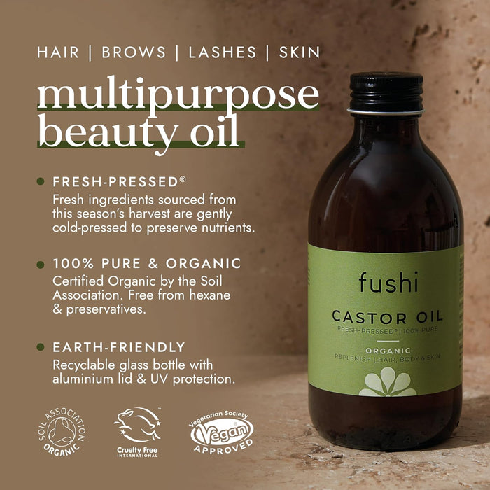Fushi Wellbeing Organic Castor Oil 250ml