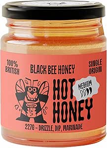 Black Bee Medium Hot Honey 227g