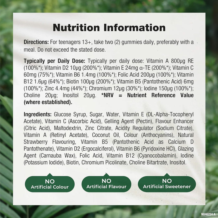 Nature's Truth Teen Multivitamin 60 Strawberry Gummies