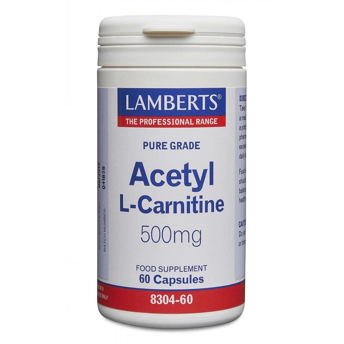 Lamberts Acetyl L-Carnitine 500mg 60 Caps